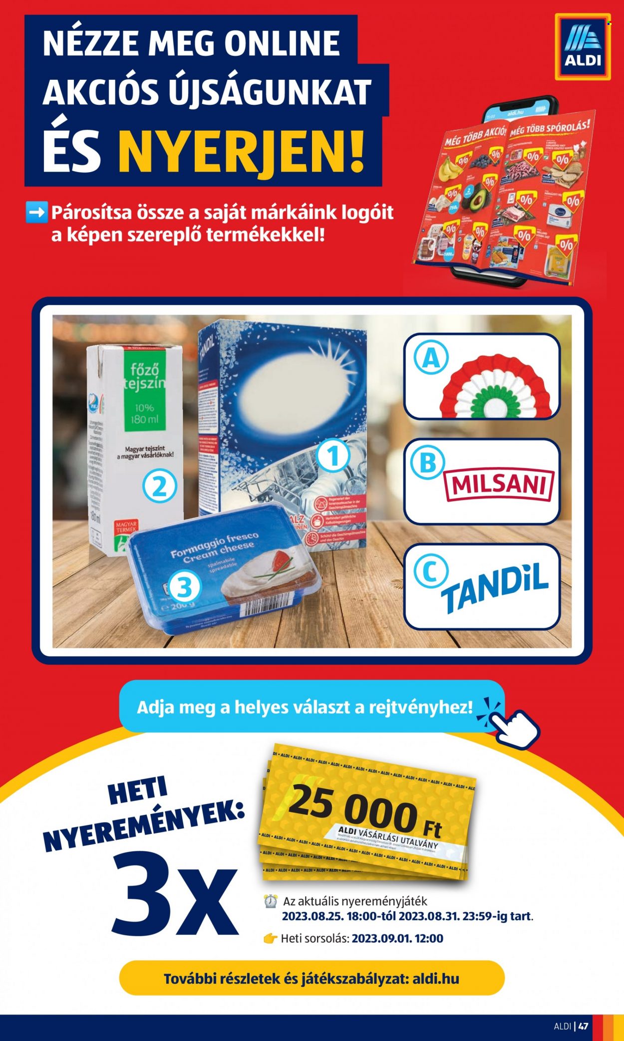 Aldi akciós újságok - 2023.08.31 - 2023.09.06. Oldal 49
