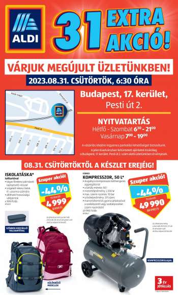 Újság Aldi.