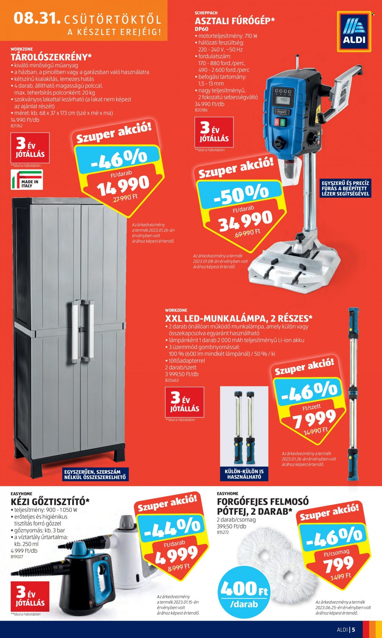 Aldi akciós újságok. Oldal 5