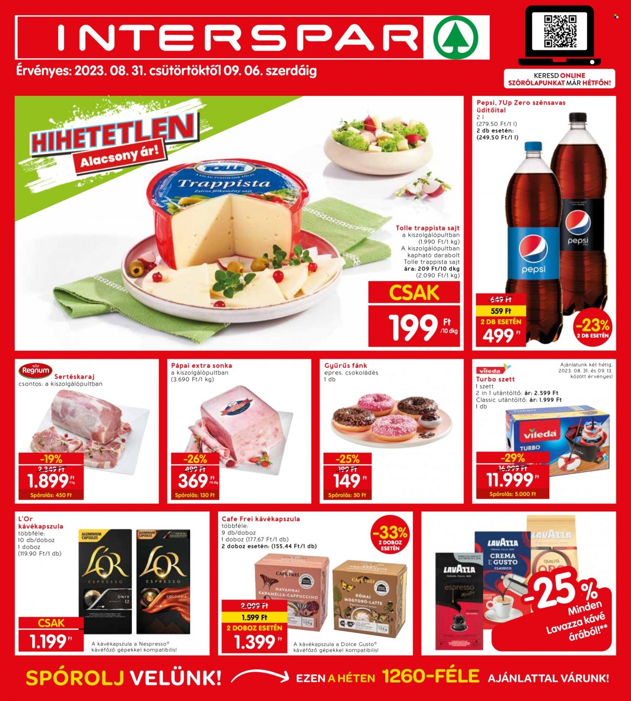 INTERSPAR akciós újságok - 2023.08.31 - 2023.09.06. Oldal 1