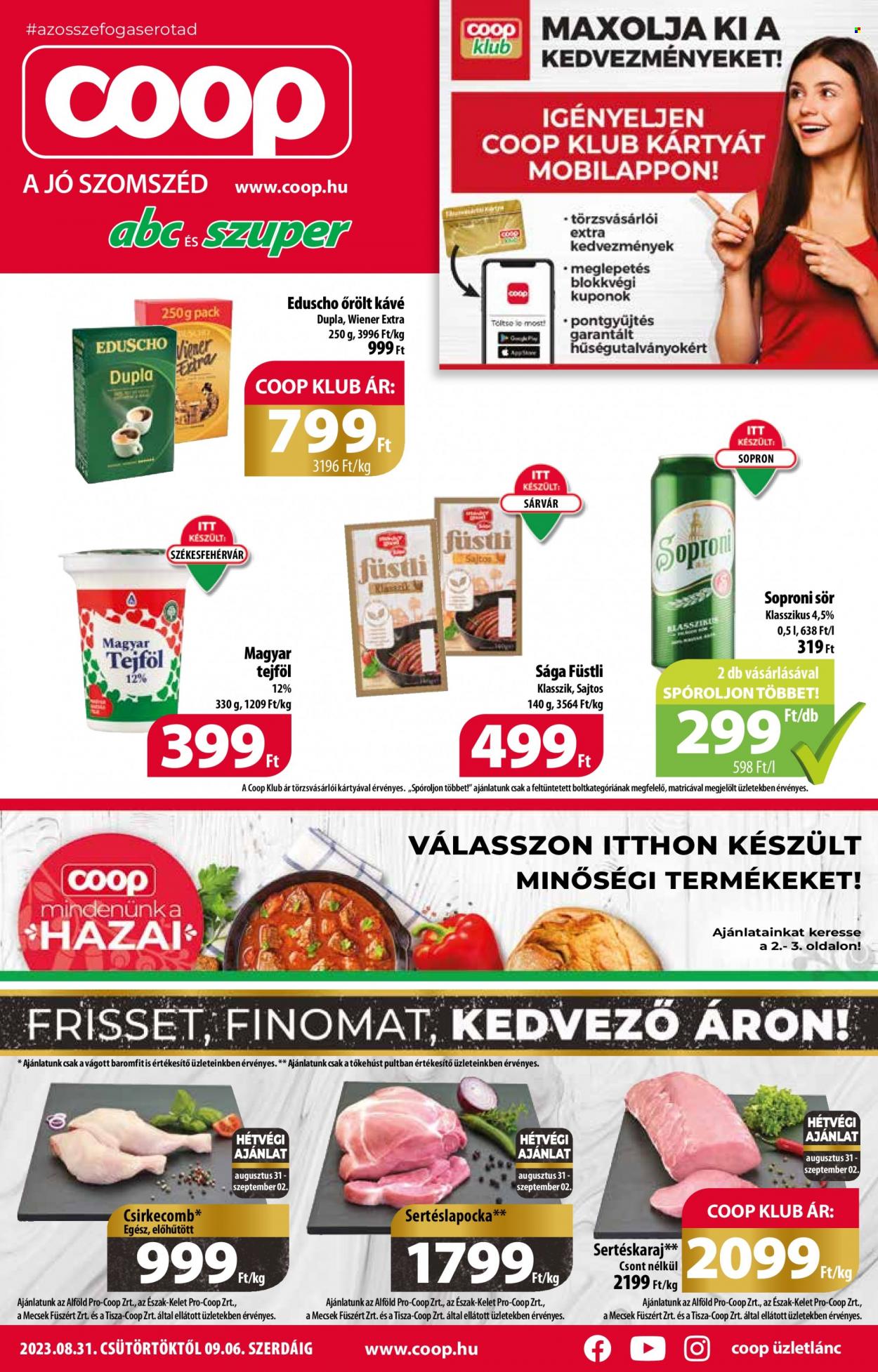 Coop akciós újságok - 2023.08.31 - 2023.09.06. Oldal 1