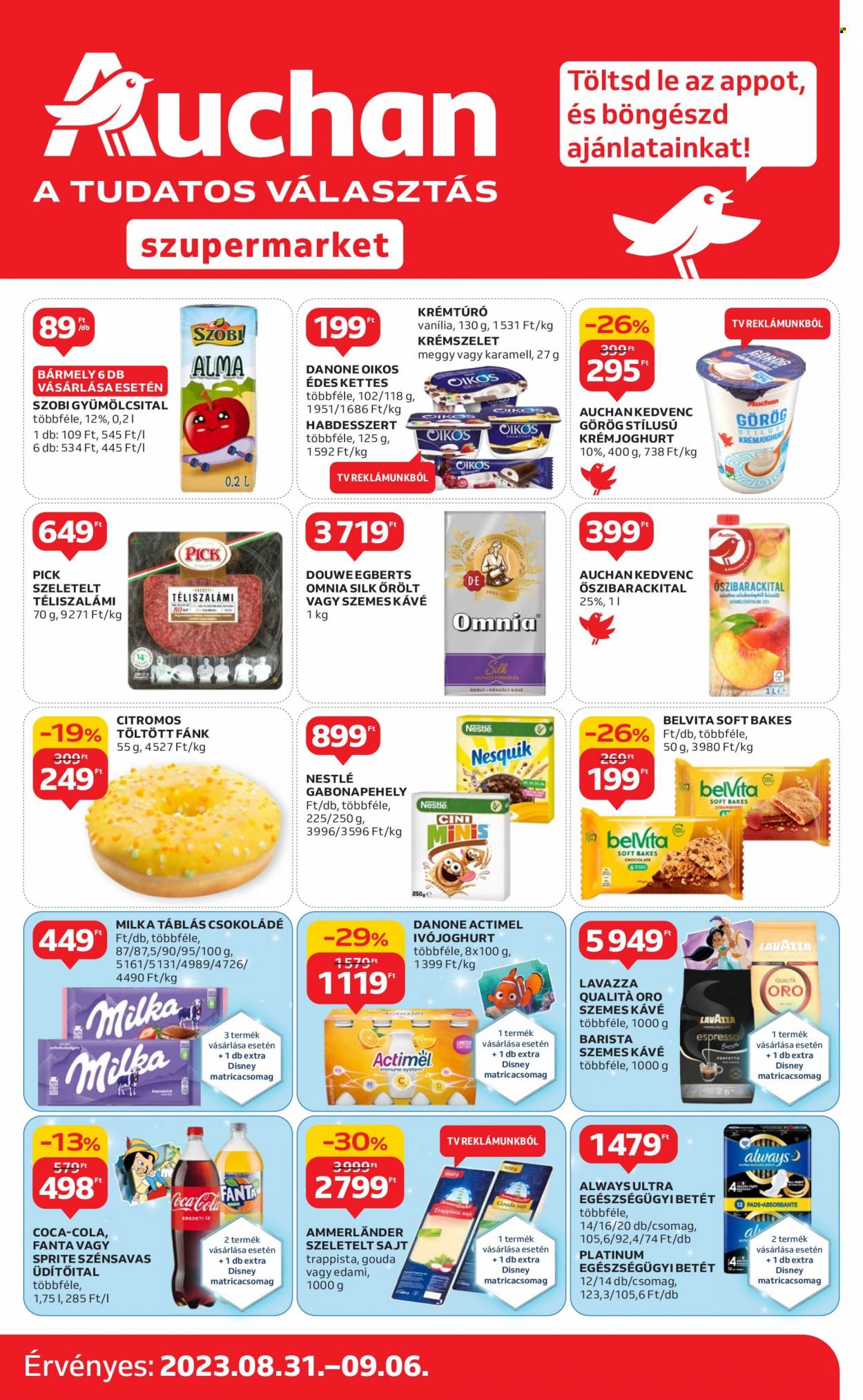 Auchan akciós újságok - 2023.08.31 - 2023.09.06. Oldal 1