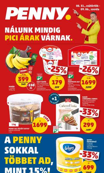 Újság Penny Market - 2023.08.31 - 2023.09.06.