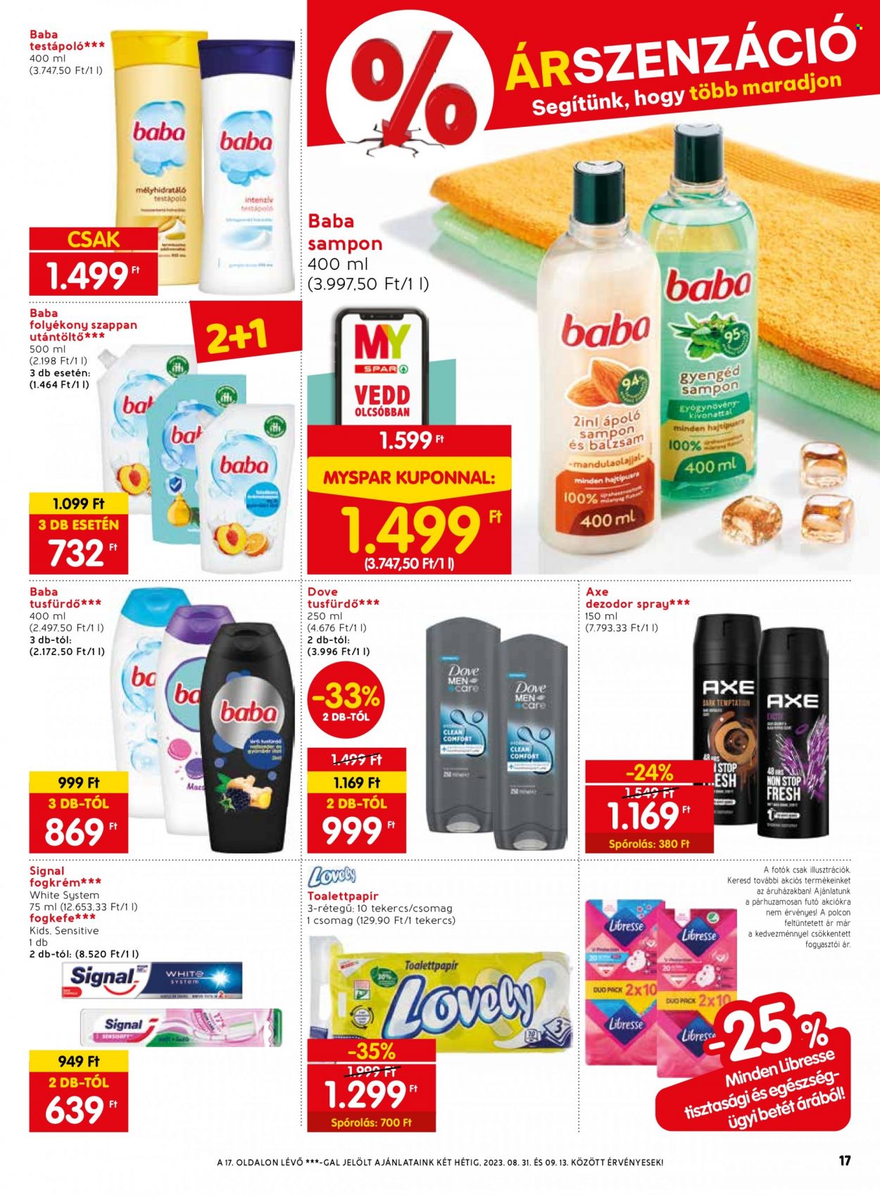 SPAR akciós újságok - 2023.08.31 - 2023.09.06. Oldal 25