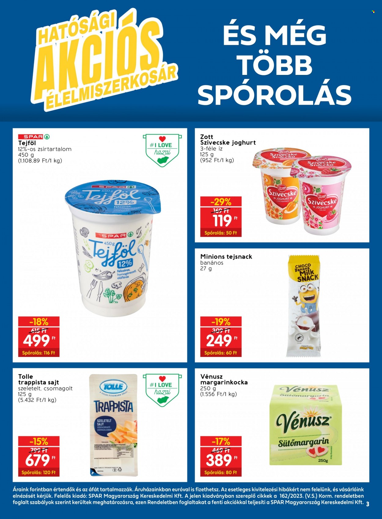 SPAR akciós újságok - 2023.08.31 - 2023.09.06. Oldal 3