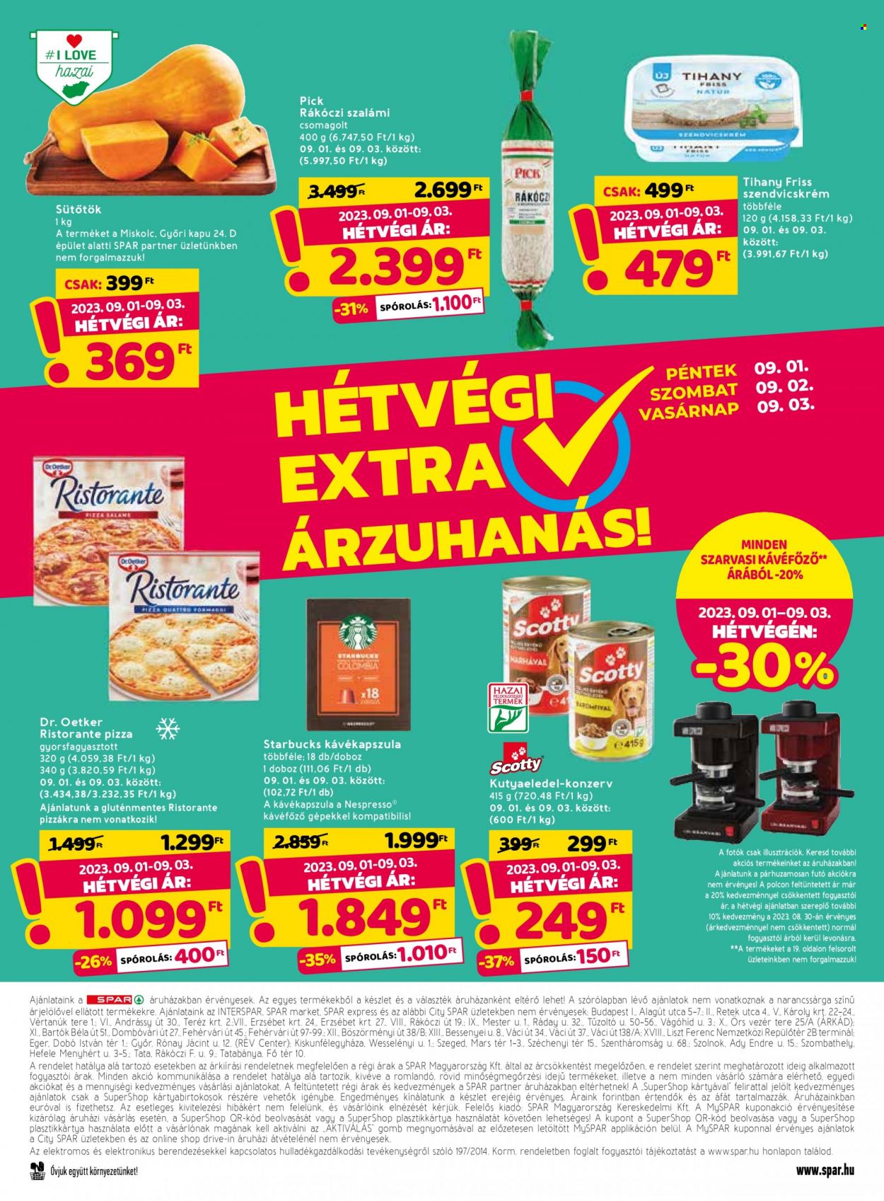 SPAR akciós újságok - 2023.08.31 - 2023.09.06. Oldal 34