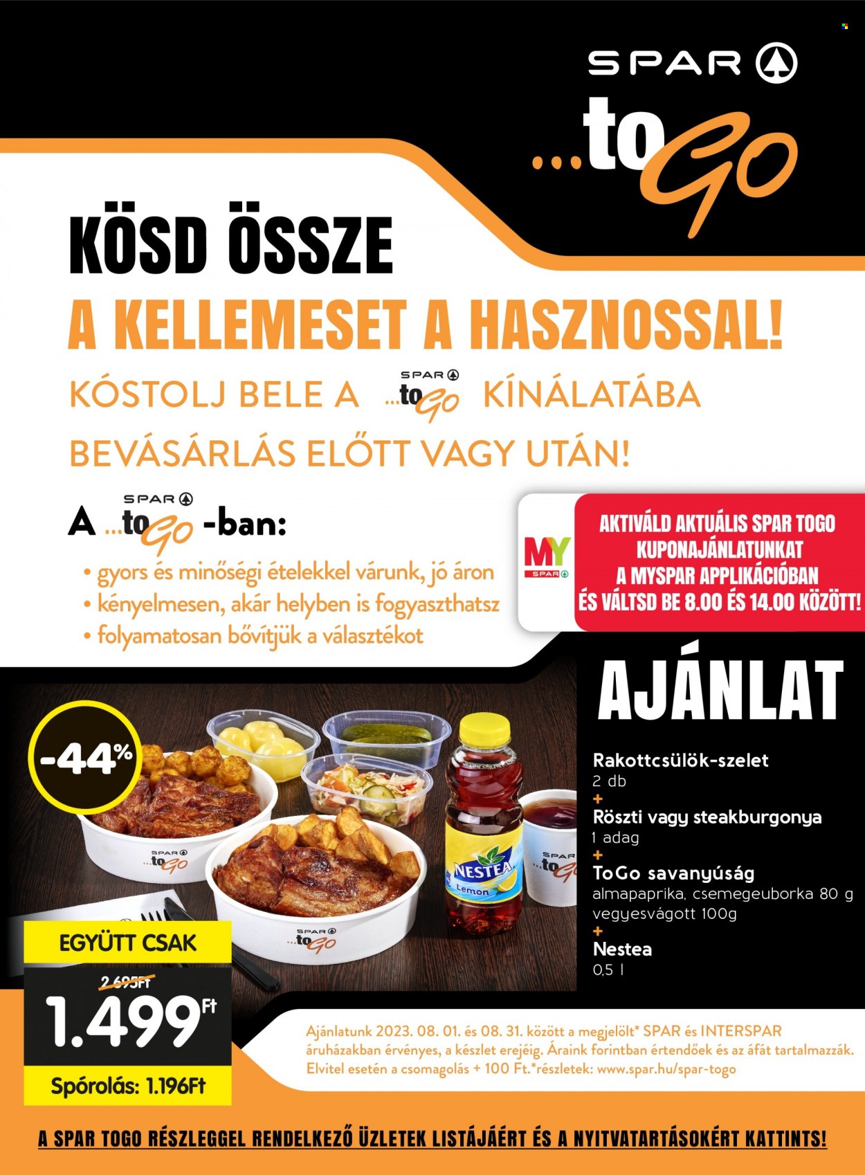 SPAR akciós újságok - 2023.08.31 - 2023.09.06. Oldal 35