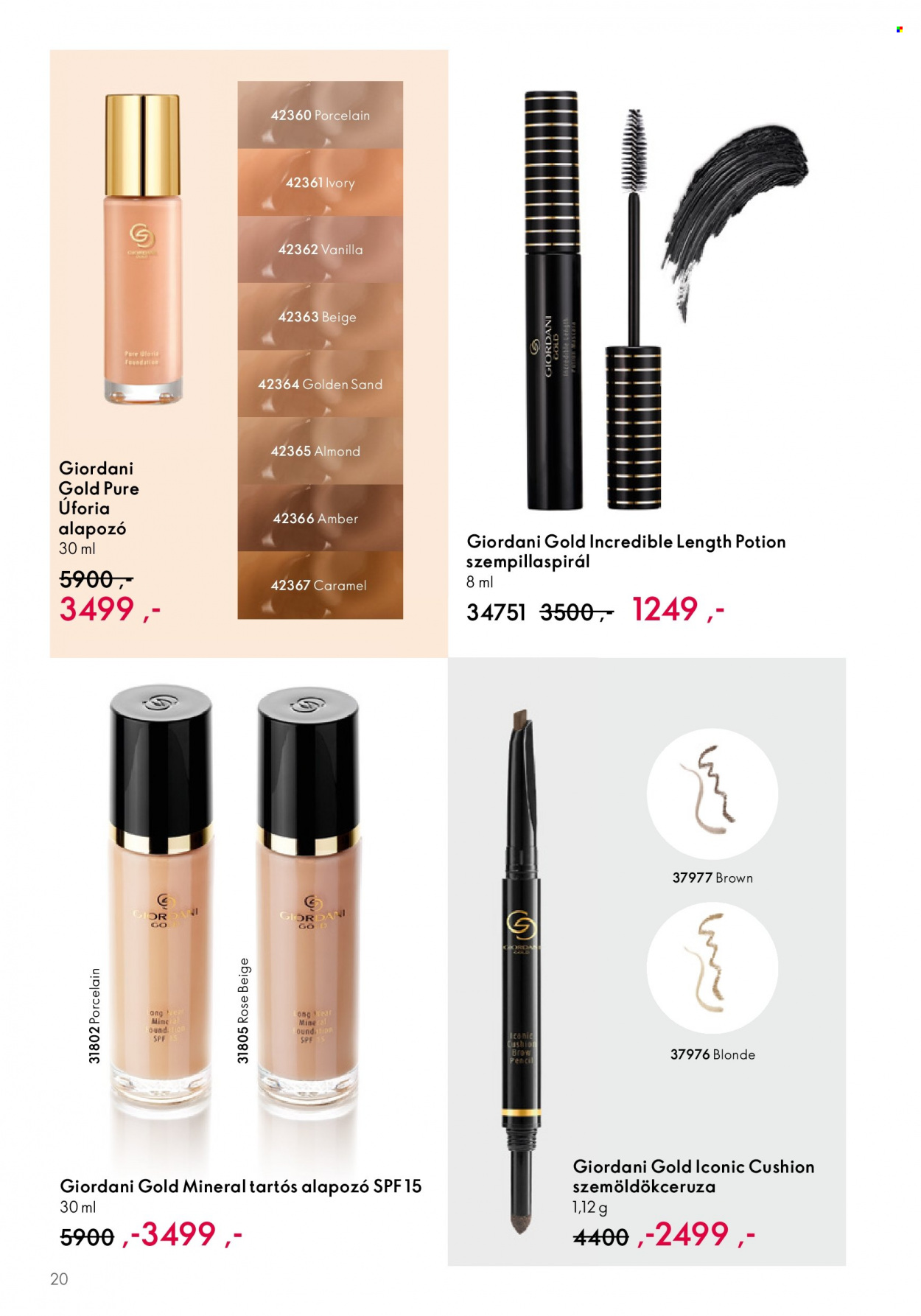 Oriflame akciós újságok - 2023.08.30 - 2023.09.19. Oldal 20
