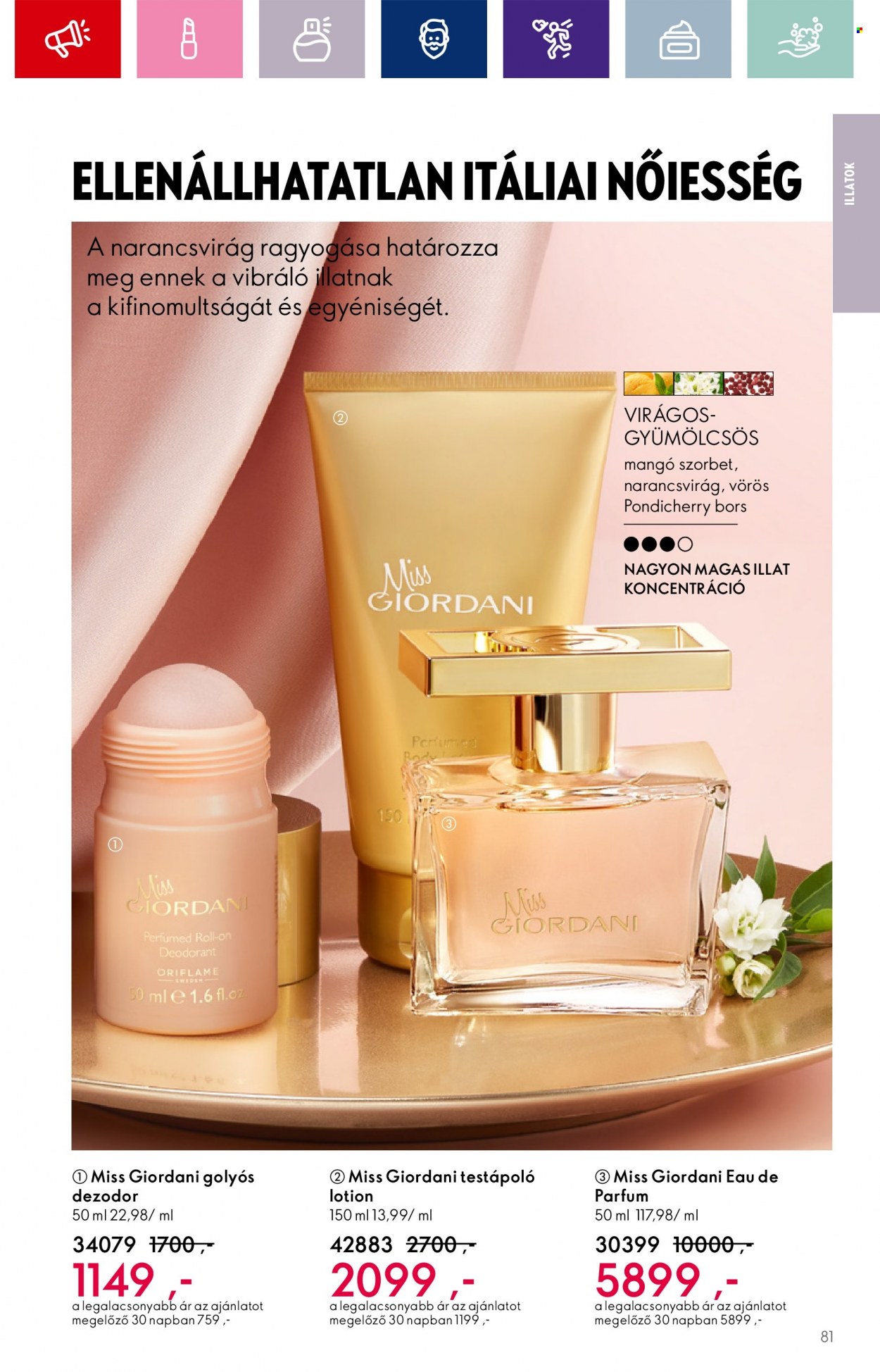 Oriflame akciós újságok - 2023.08.30 - 2023.09.19. Oldal 81