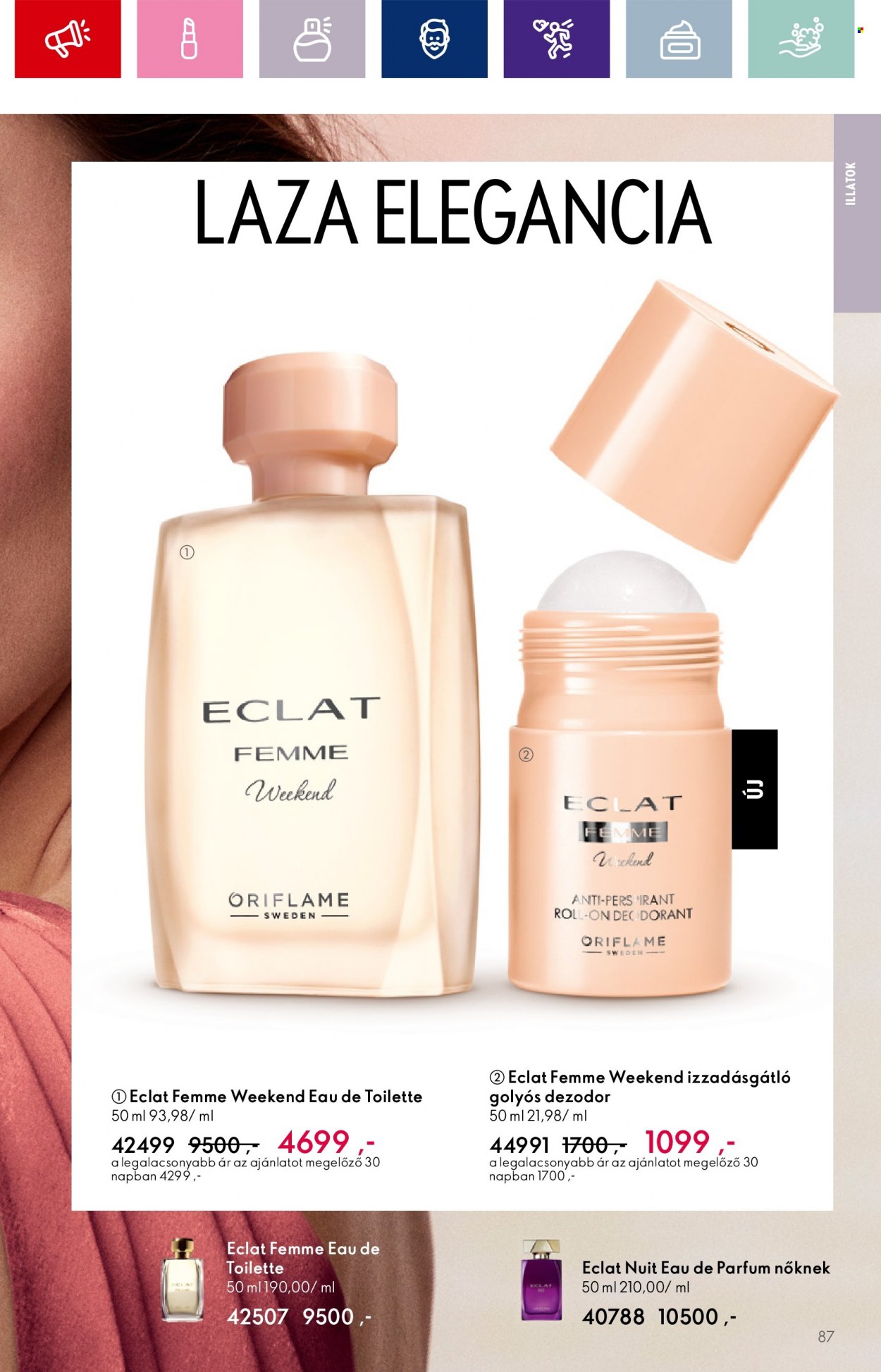 Oriflame akciós újságok - 2023.08.30 - 2023.09.19. Oldal 87