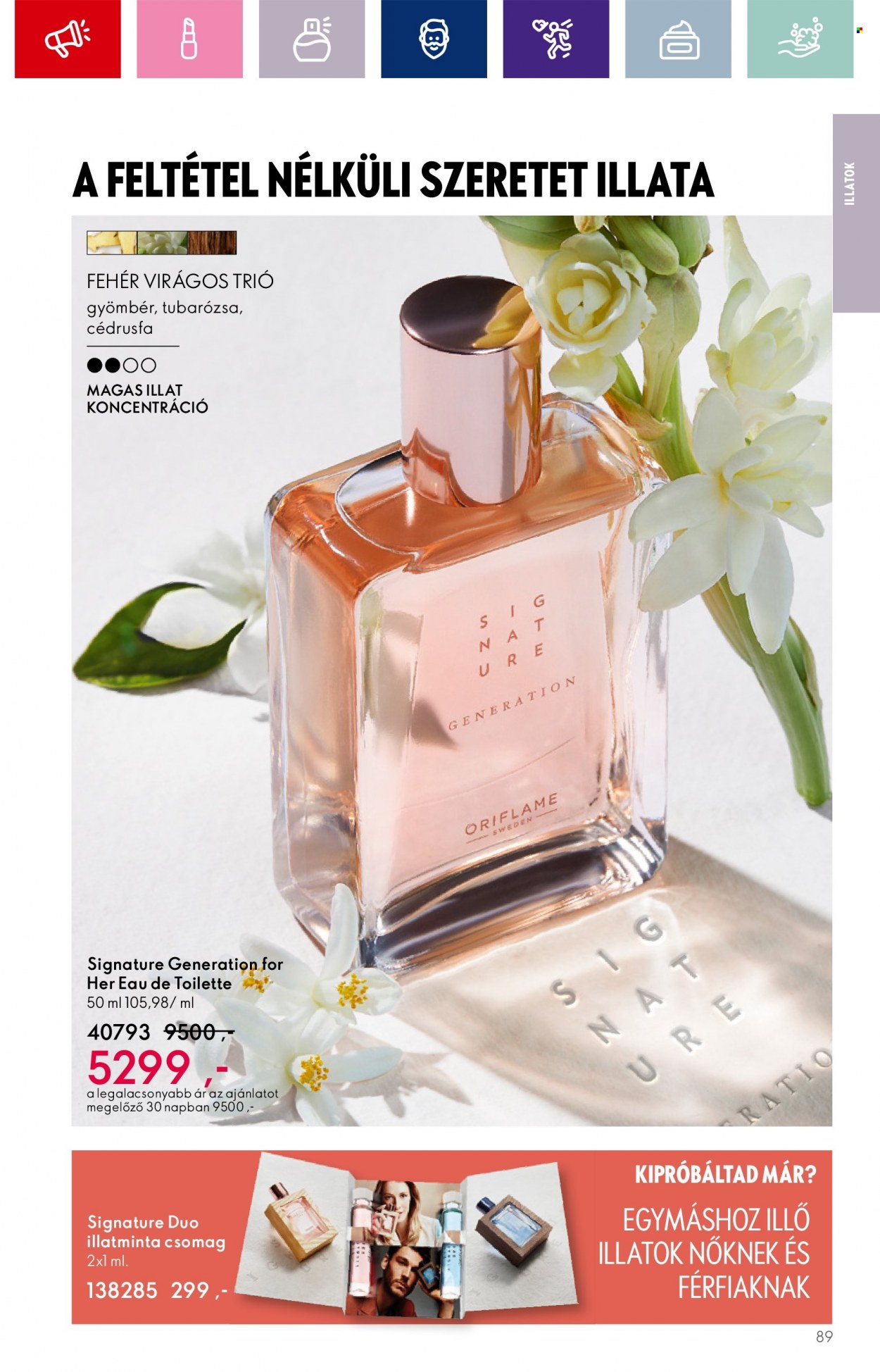 Oriflame akciós újságok - 2023.08.30 - 2023.09.19. Oldal 89