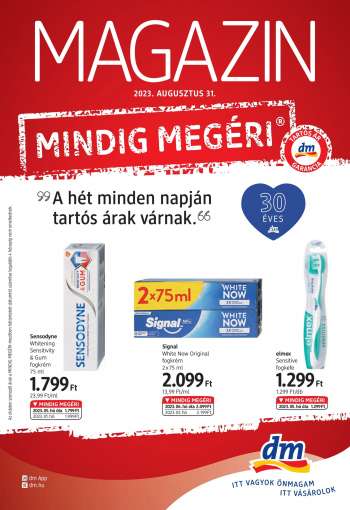 Újság dm drogerie markt.