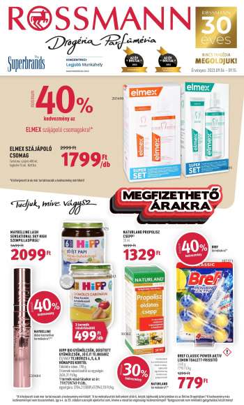 Újság Rossmann - 2023.09.04 - 2023.09.15.