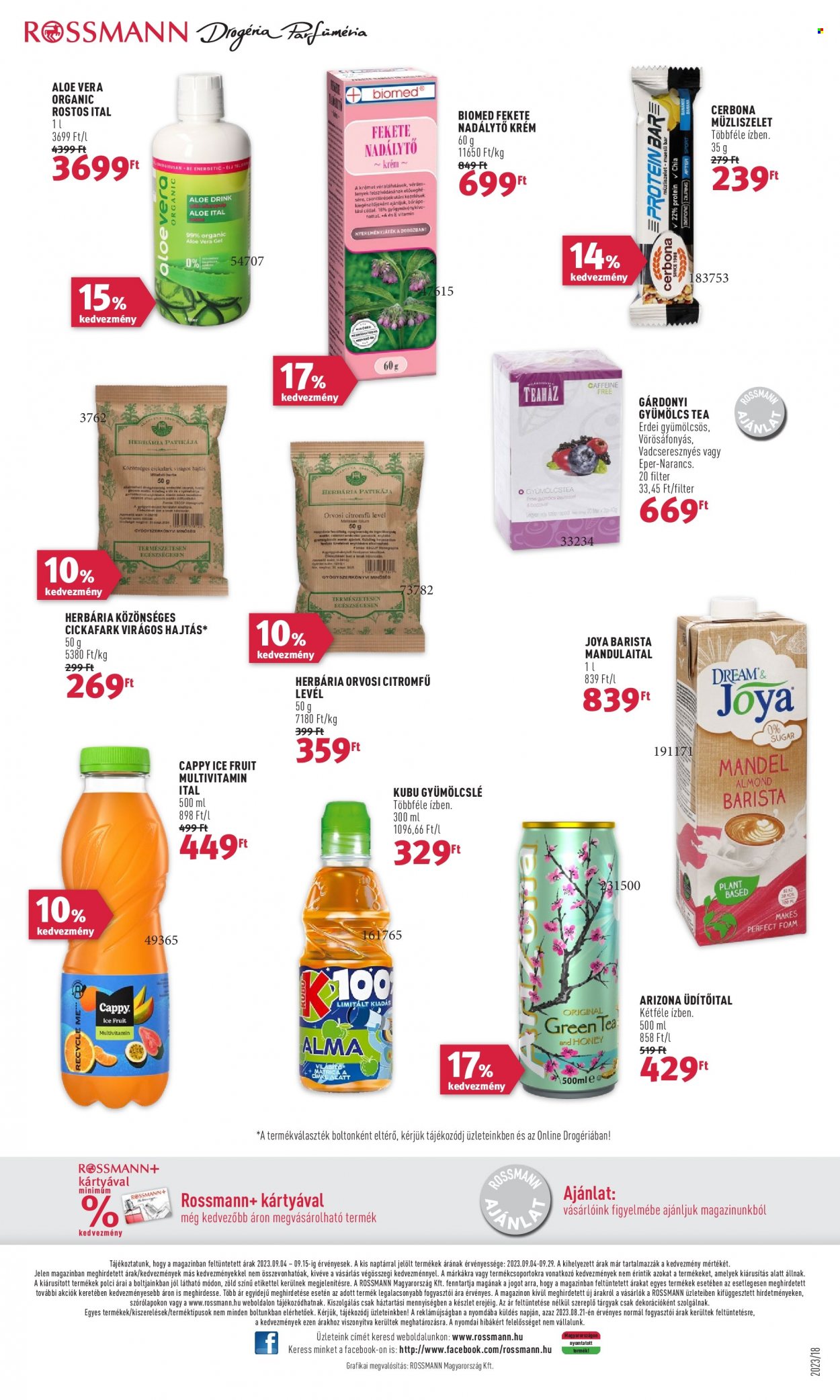 Rossmann akciós újságok - 2023.09.04 - 2023.09.15. Oldal 38