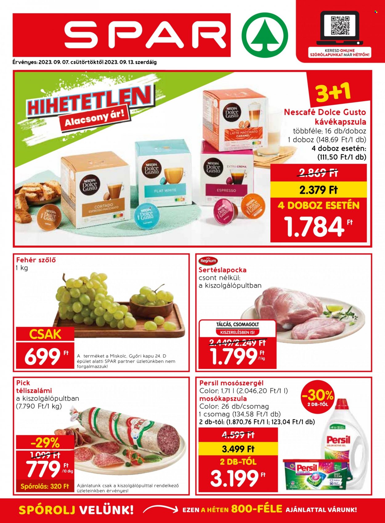 SPAR akciós újságok - 2023.09.07 - 2023.09.13. Oldal 1