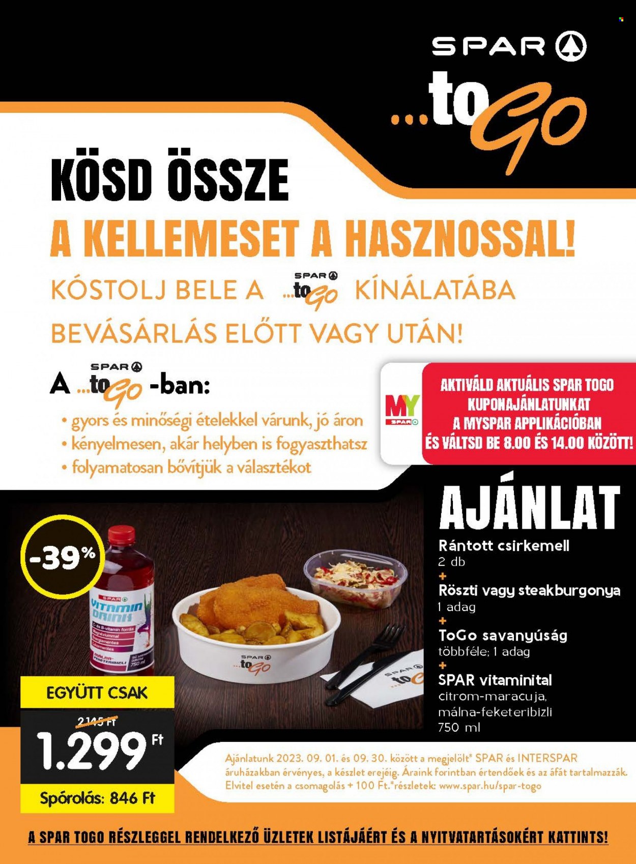SPAR akciós újságok - 2023.09.07 - 2023.09.13. Oldal 29