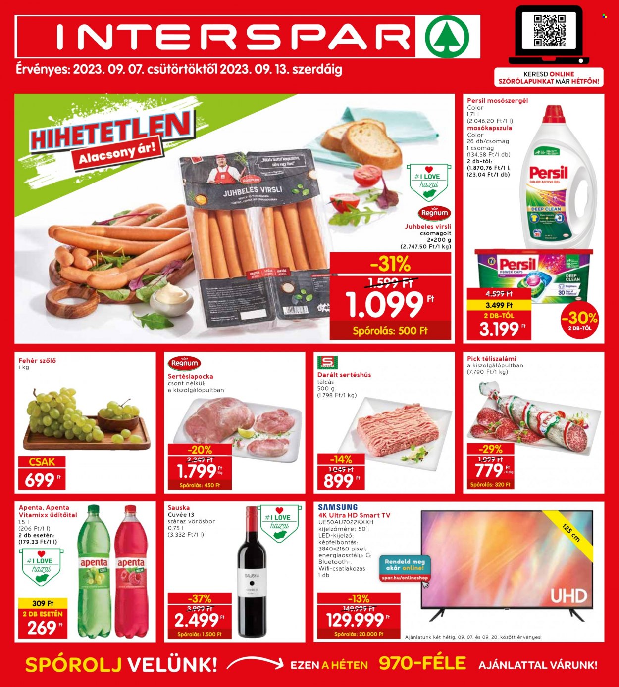 INTERSPAR akciós újságok - 2023.09.07 - 2023.09.13. Oldal 1