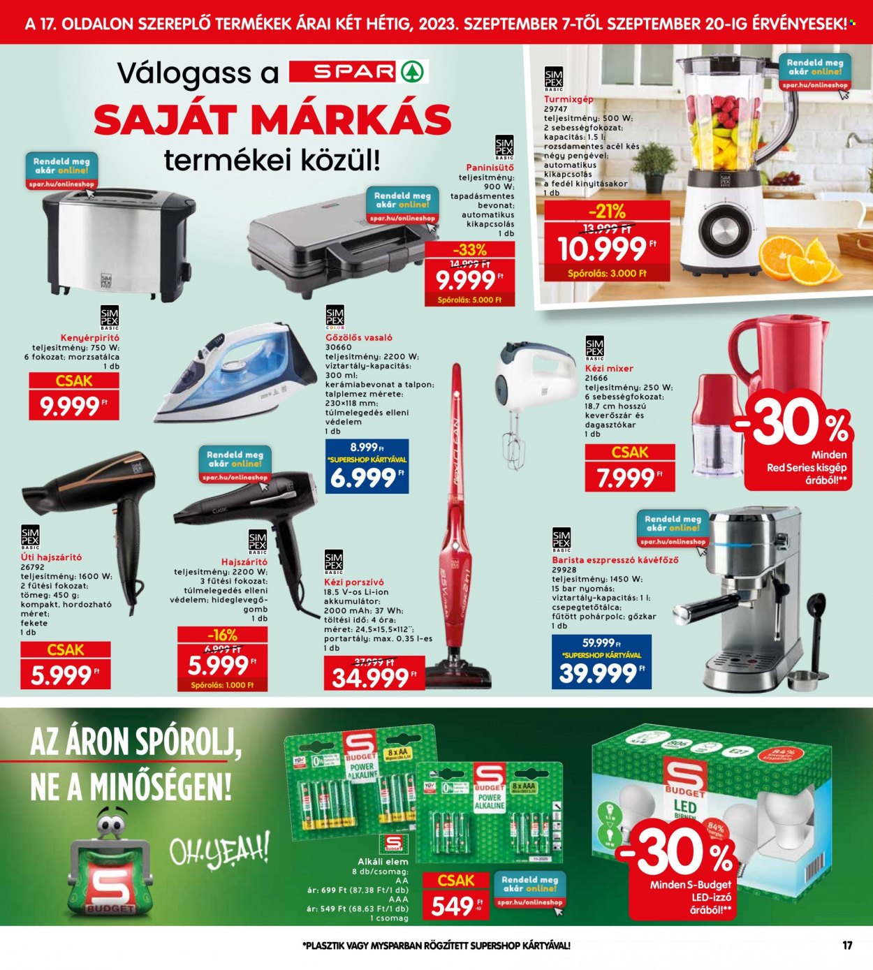 INTERSPAR akciós újságok - 2023.09.07 - 2023.09.13. Oldal 25