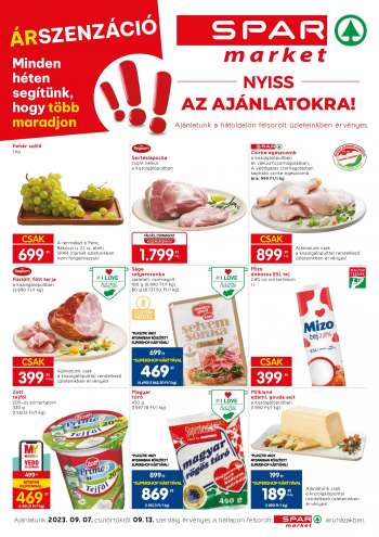 Újság SPAR market - 2023.09.07 - 2023.09.13.