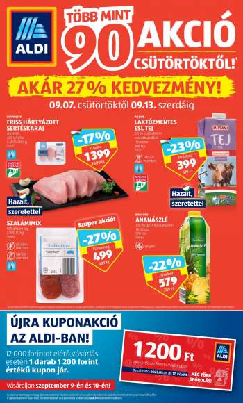 Újság Aldi - 2023.09.07 - 2023.09.13.