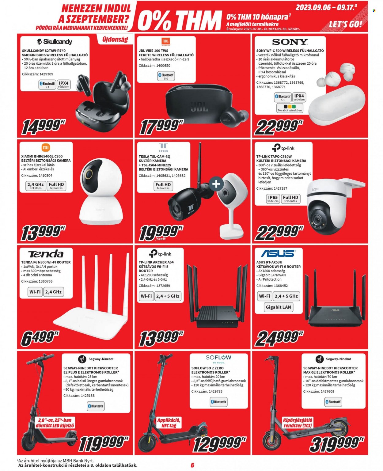 MediaMarkt akciós újságok - 2023.09.06 - 2023.09.17. Oldal 6