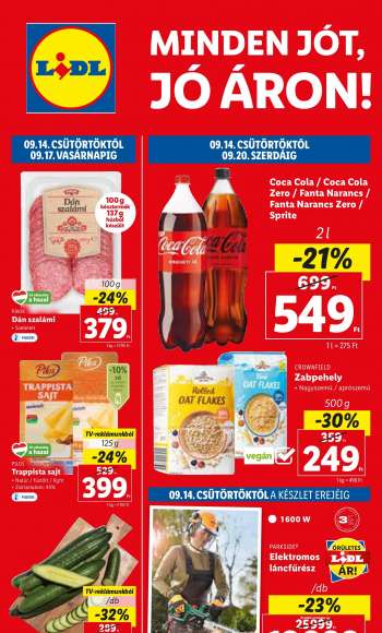 Újság Lidl - 2023.09.14 - 2023.09.20.