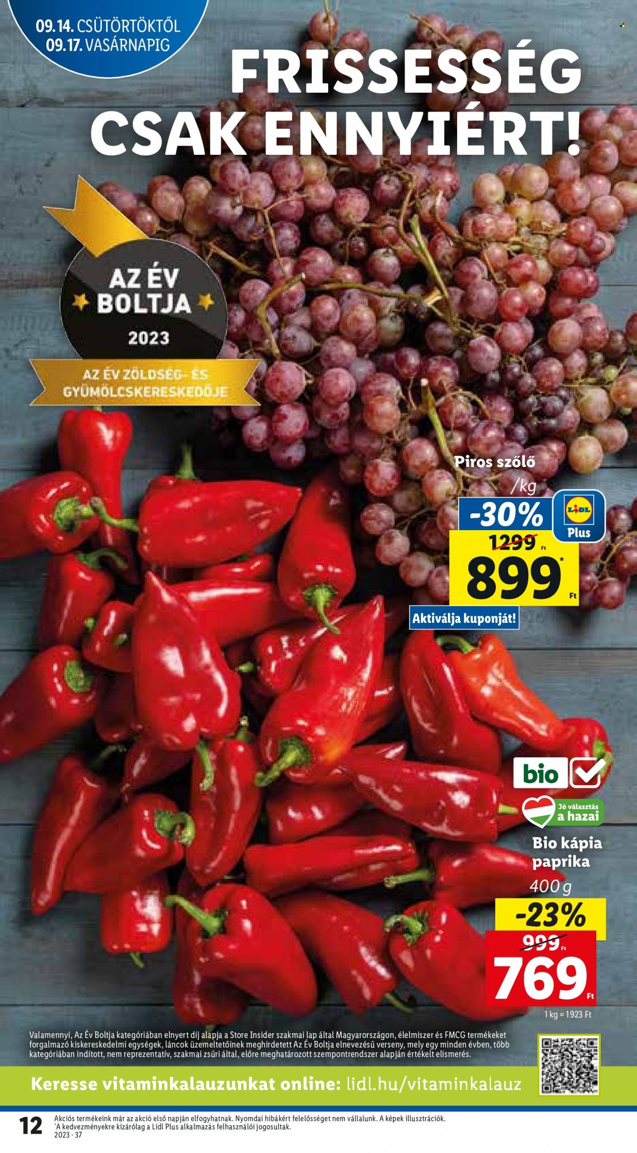 Lidl akciós újságok - 2023.09.14 - 2023.09.20. Oldal 12