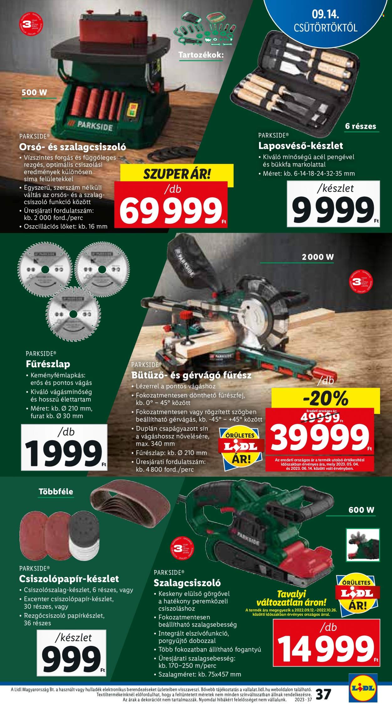 Lidl akciós újságok - 2023.09.14 - 2023.09.20. Oldal 37