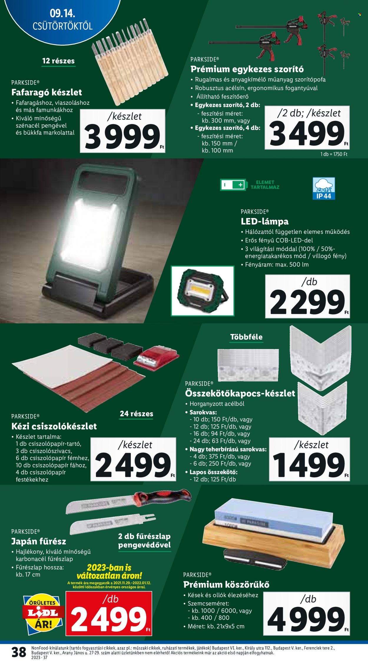 Lidl akciós újságok - 2023.09.14 - 2023.09.20. Oldal 38