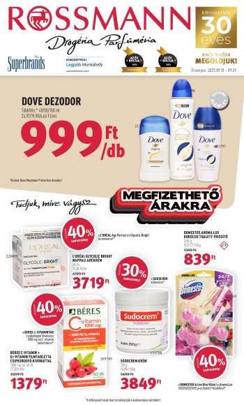 Újság Rossmann - 2023.09.18 - 2023.09.29.