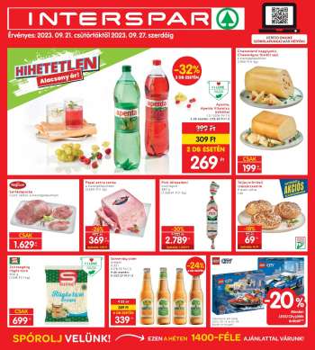 Újság INTERSPAR - 2023.09.21 - 2023.09.27.