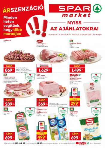 Újság SPAR market - 2023.09.21 - 2023.09.27.