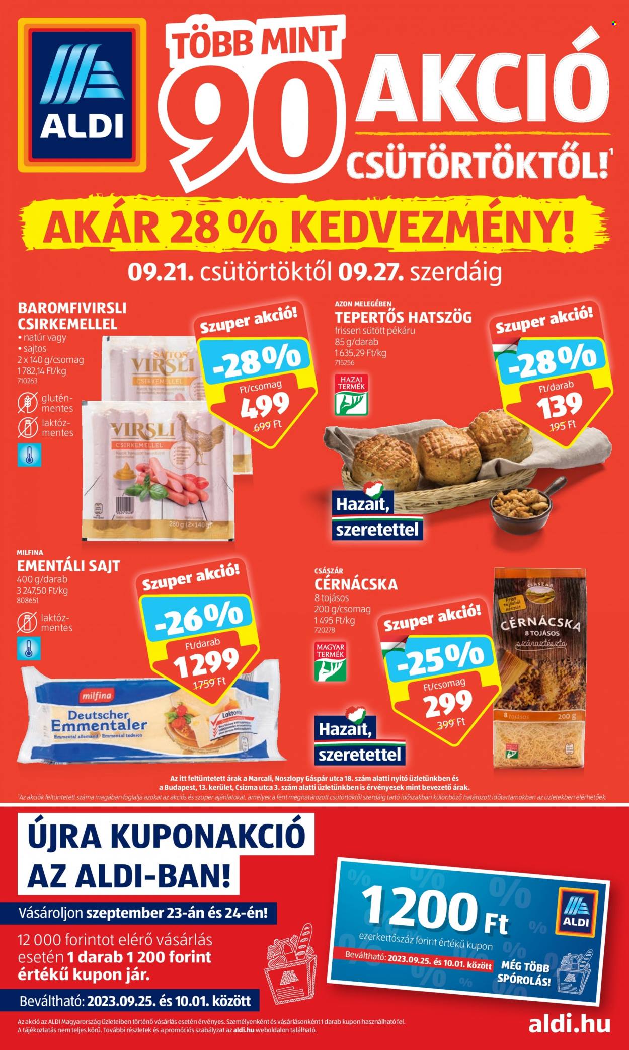 Aldi akciós újságok - 2023.09.21 - 2023.09.27. Oldal 1