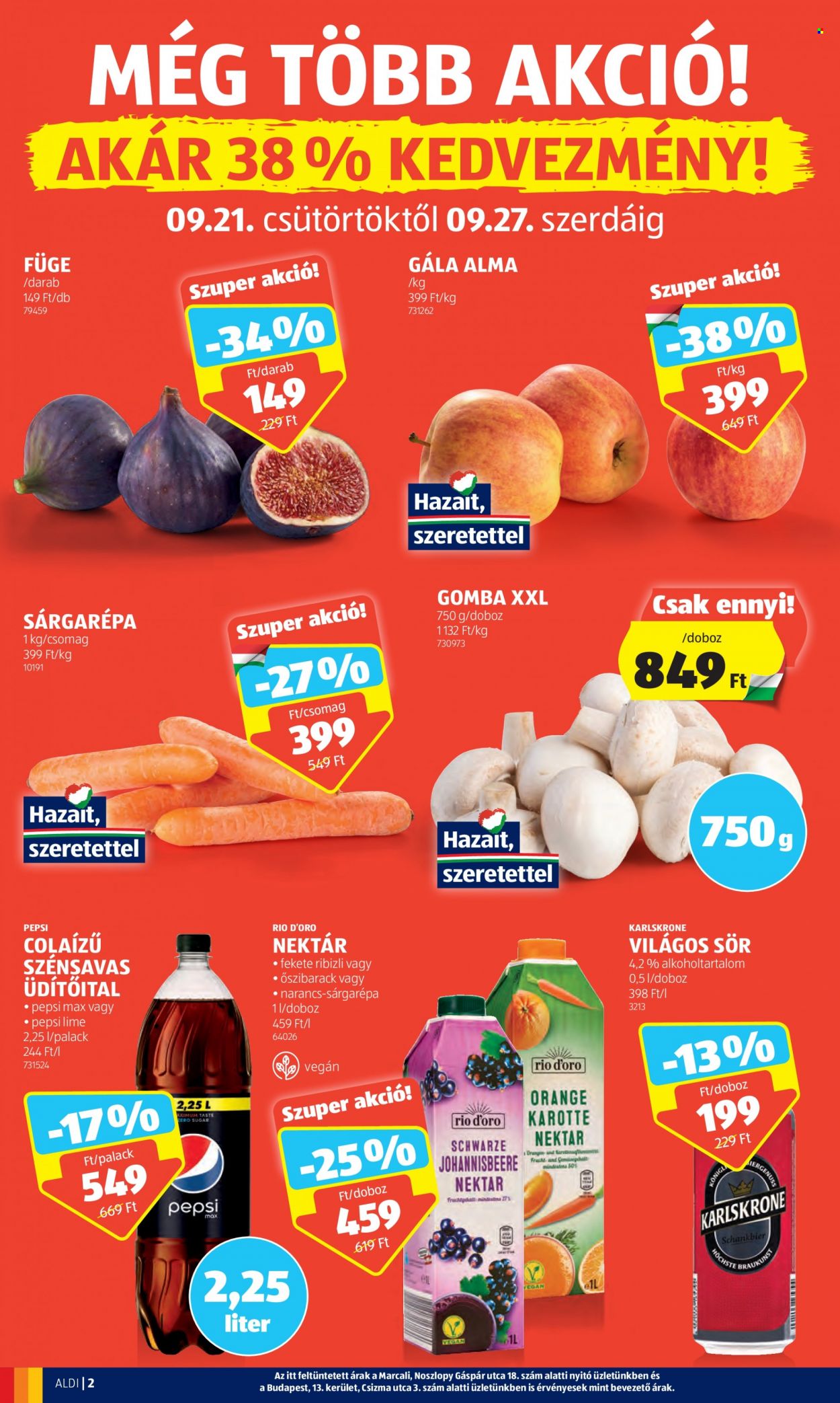 Aldi akciós újságok - 2023.09.21 - 2023.09.27. Oldal 2