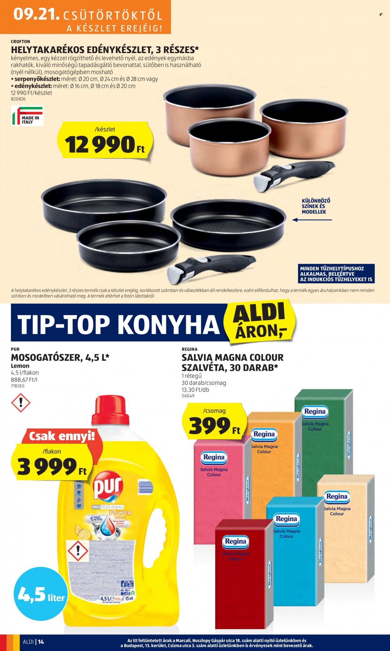 Aldi akciós újságok - 2023.09.21 - 2023.09.27. Oldal 16