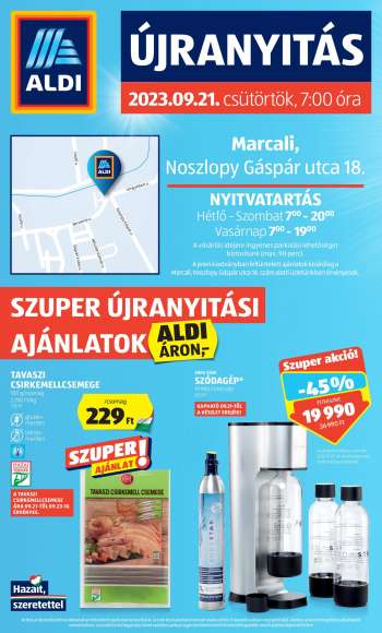 Újság Aldi.