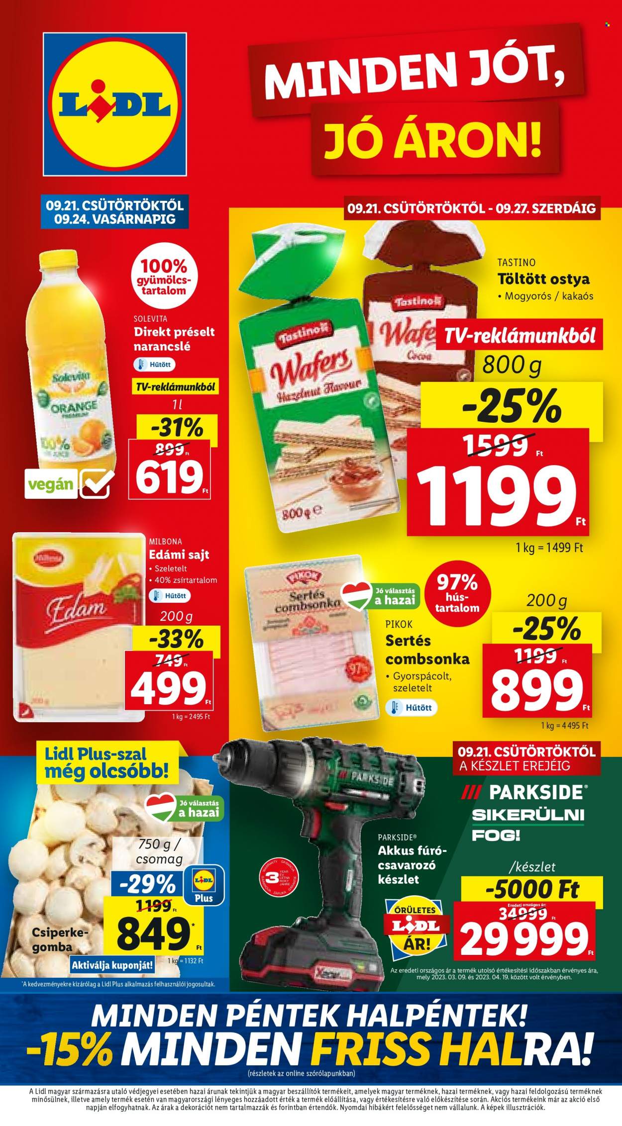 Lidl akciós újságok - 2023.09.21 - 2023.09.27. Oldal 1