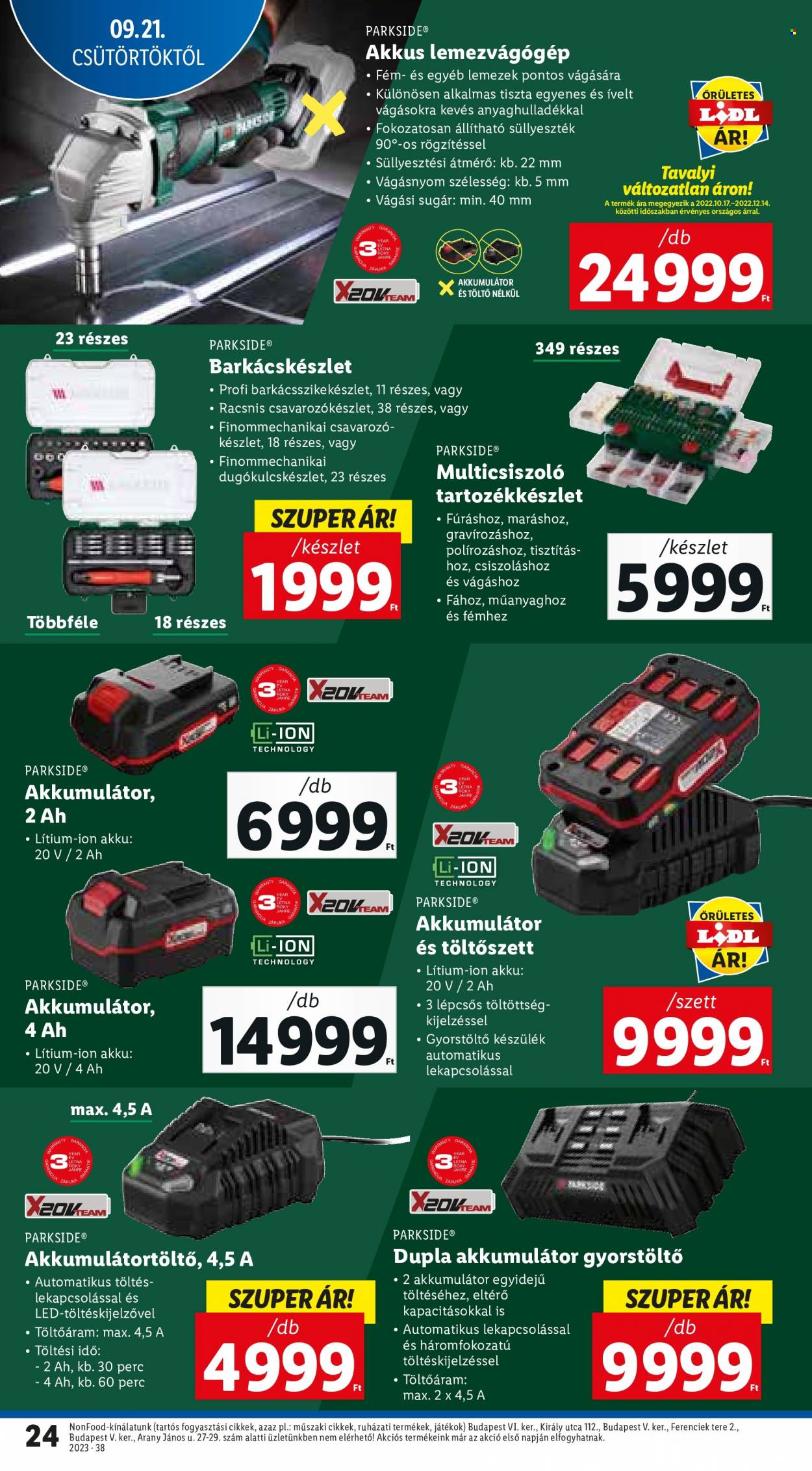 Lidl akciós újságok - 2023.09.21 - 2023.09.27. Oldal 24