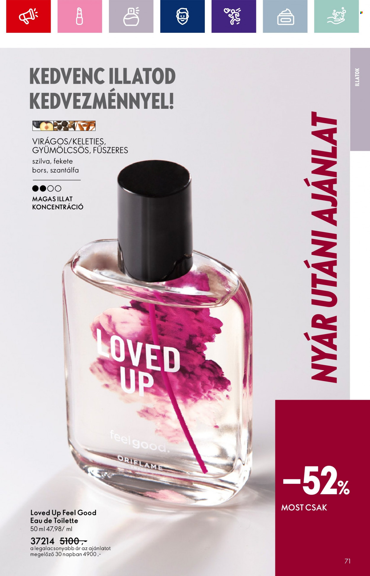 Oriflame akciós újságok - 2023.09.20 - 2023.10.10. Oldal 71