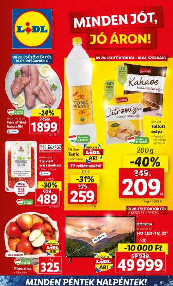Újság Lidl - 2023.09.28 - 2023.10.04.