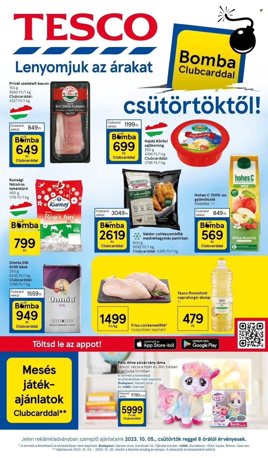 TESCO akciós újságok - 2023.10.05 - 2023.10.11. Oldal 1