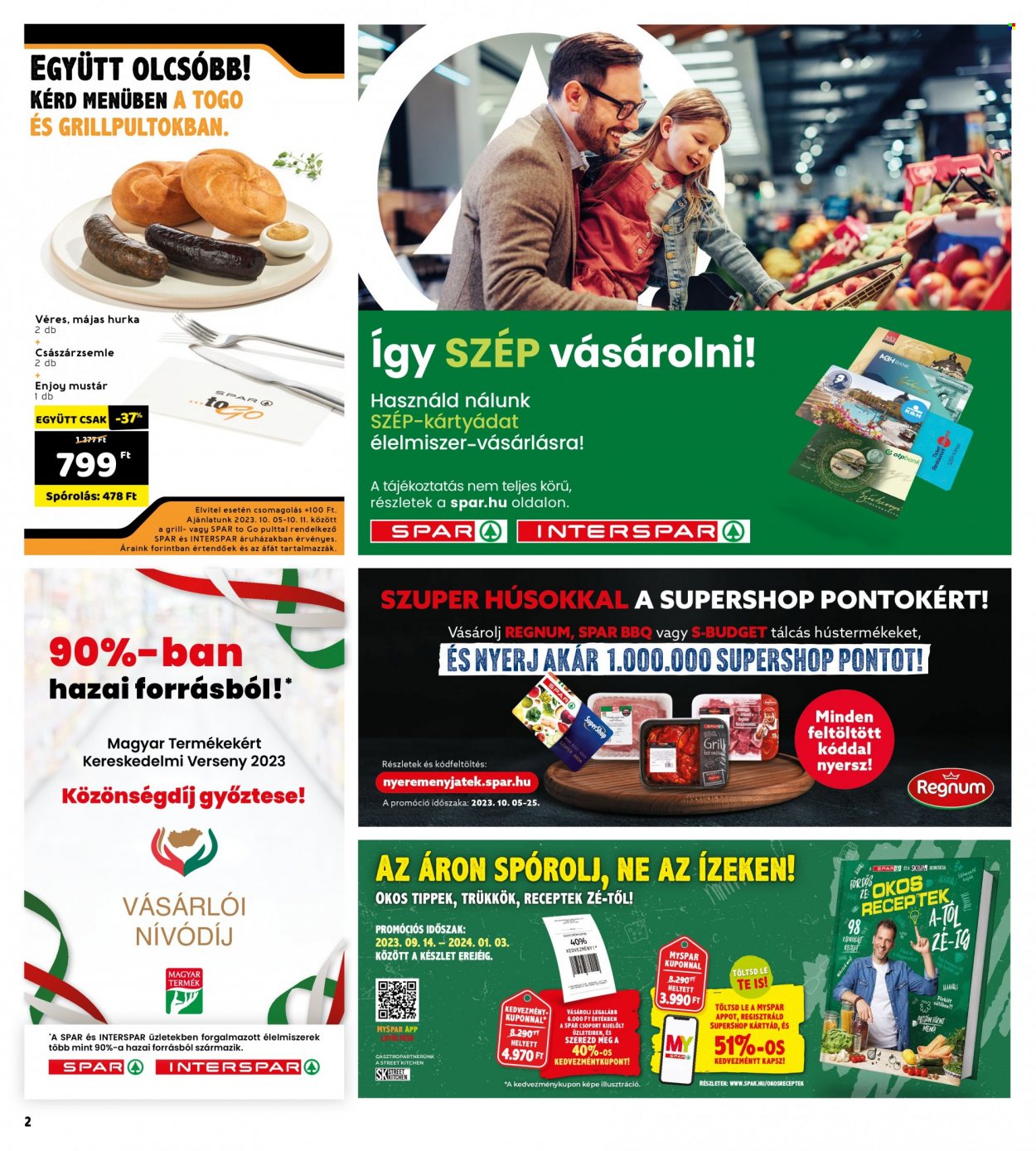 INTERSPAR akciós újságok - 2023.10.05 - 2023.10.11. Oldal 2