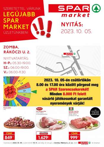 Újság SPAR market - 2023.10.05 - 2023.10.11.
