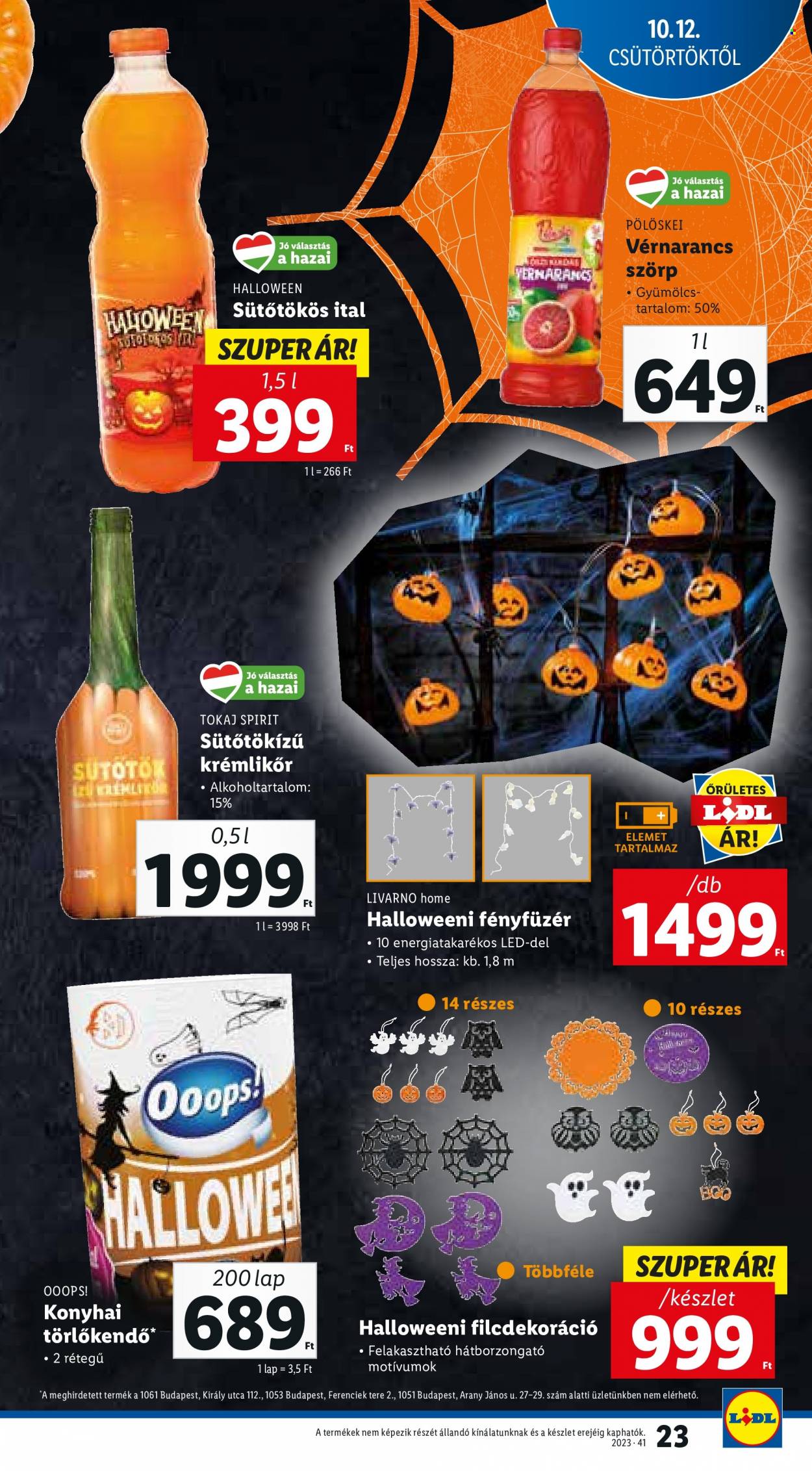 Lidl akciós újságok - 2023.10.12 - 2023.10.18. Oldal 23
