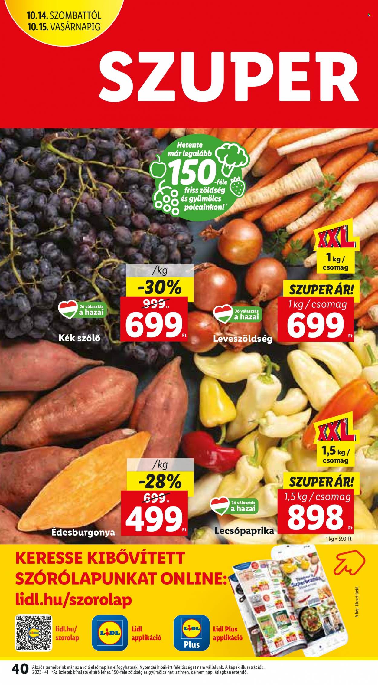 Lidl akciós újságok - 2023.10.12 - 2023.10.18. Oldal 40