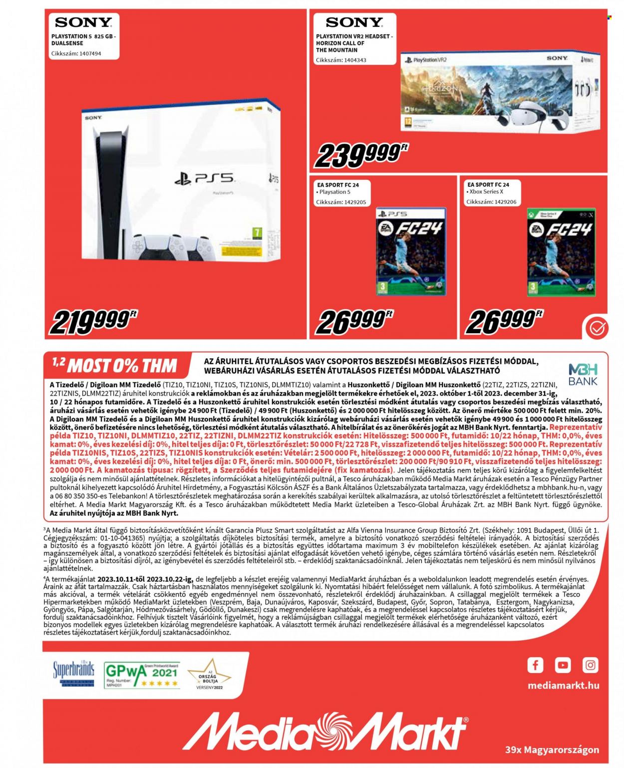 MediaMarkt akciós újságok - 2023.10.11 - 2023.10.22. Oldal 12