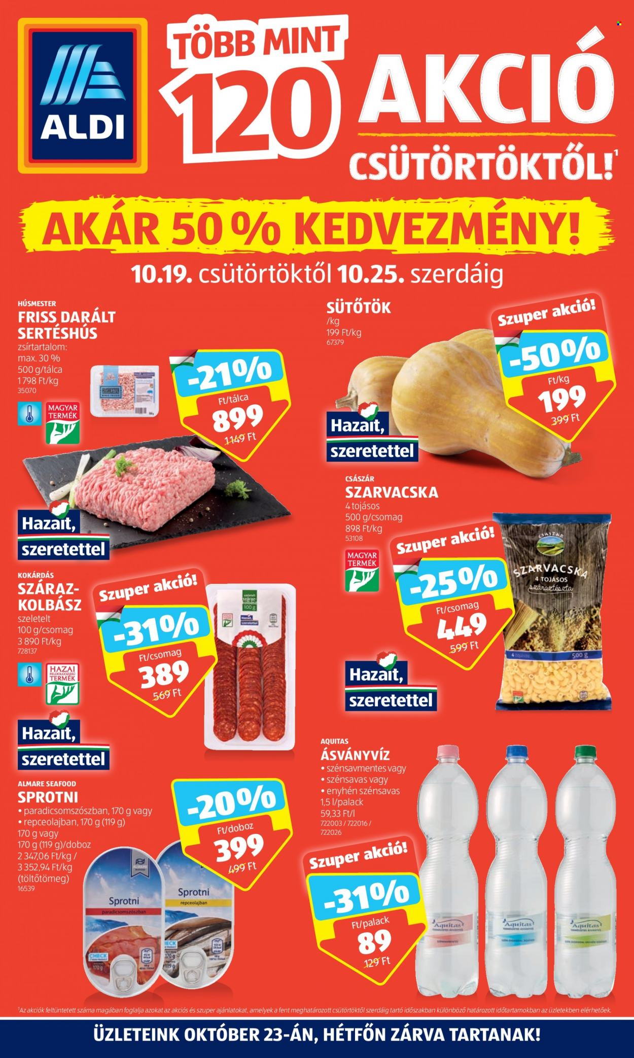 Aldi akciós újságok - 2023.10.19 - 2023.10.25. Oldal 1