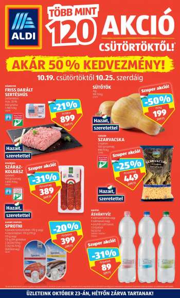 Újság Aldi - 2023.10.19 - 2023.10.25.
