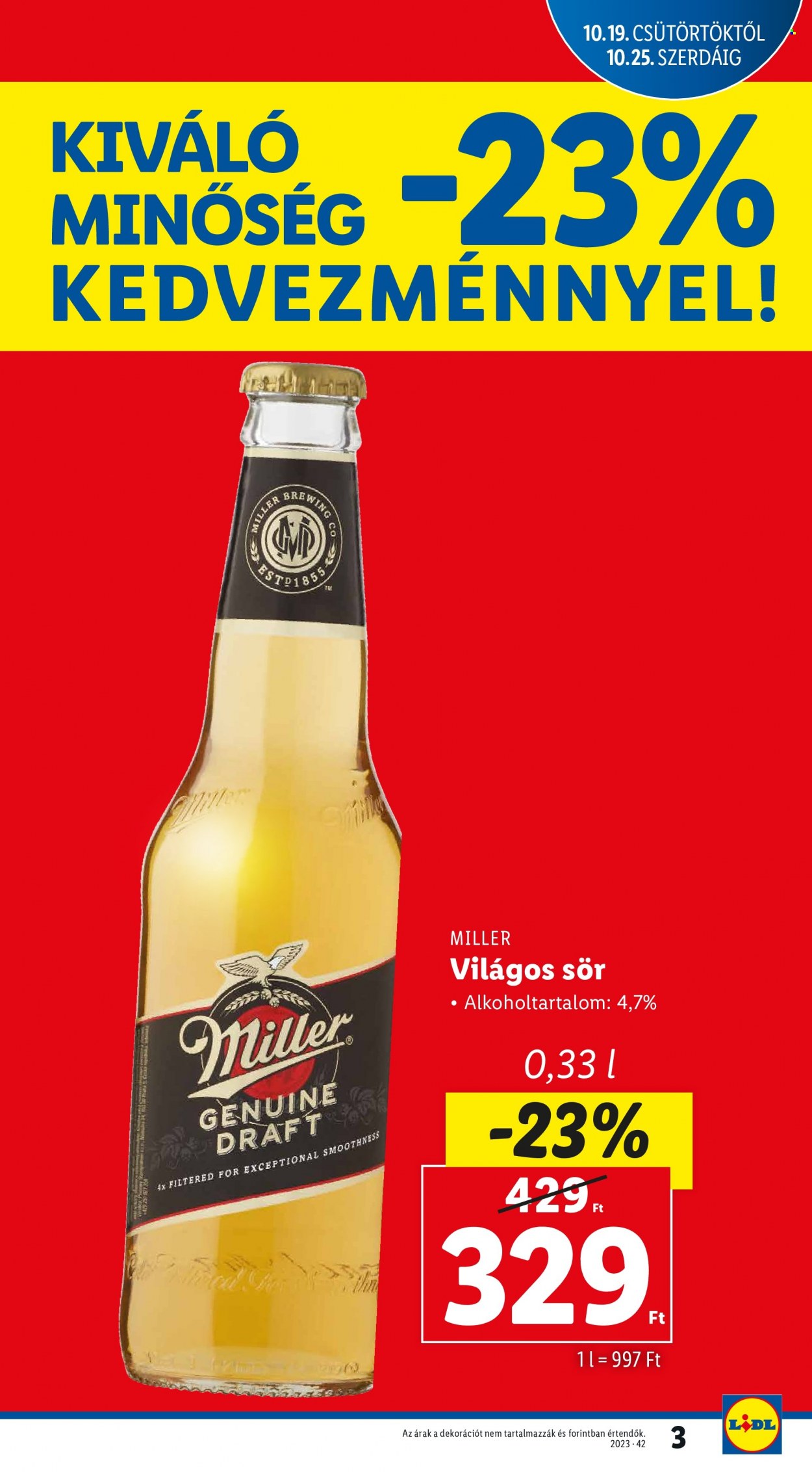 Lidl akciós újságok - 2023.10.19 - 2023.10.25. Oldal 3