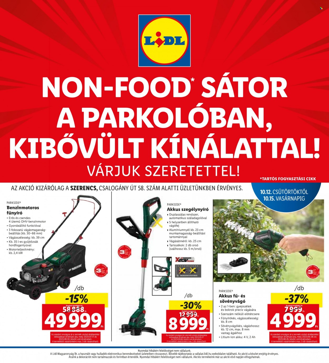 Lidl akciós újságok - 2023.10.12 - 2023.10.15. Oldal 1